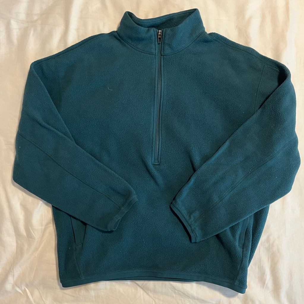 Lululemon Teal Fleece Zip Up Jacket